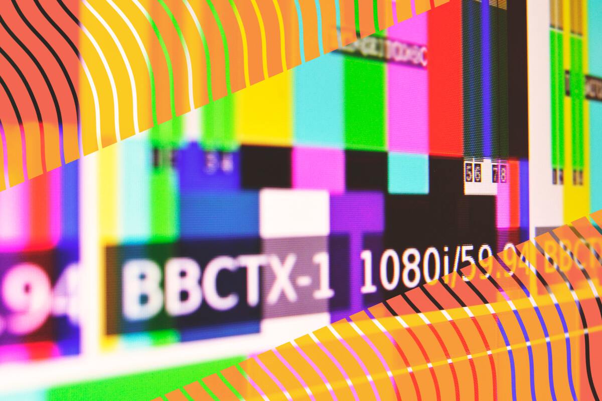 A television calibration card