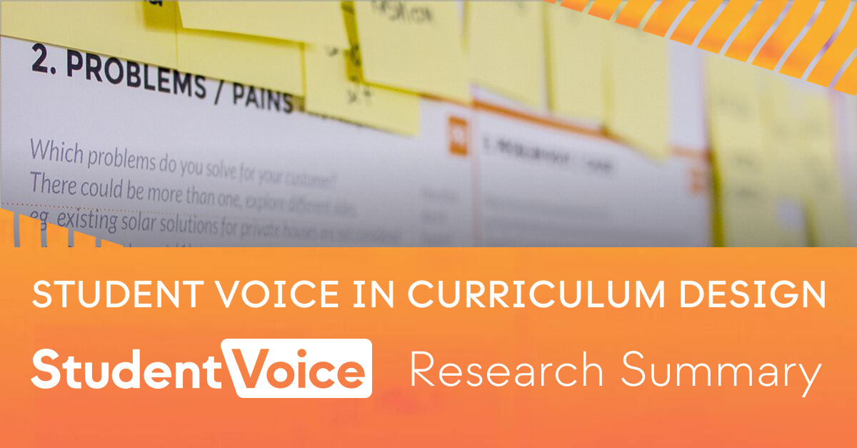 Obstacles to students voice in curriculum design | Student Voice AI
