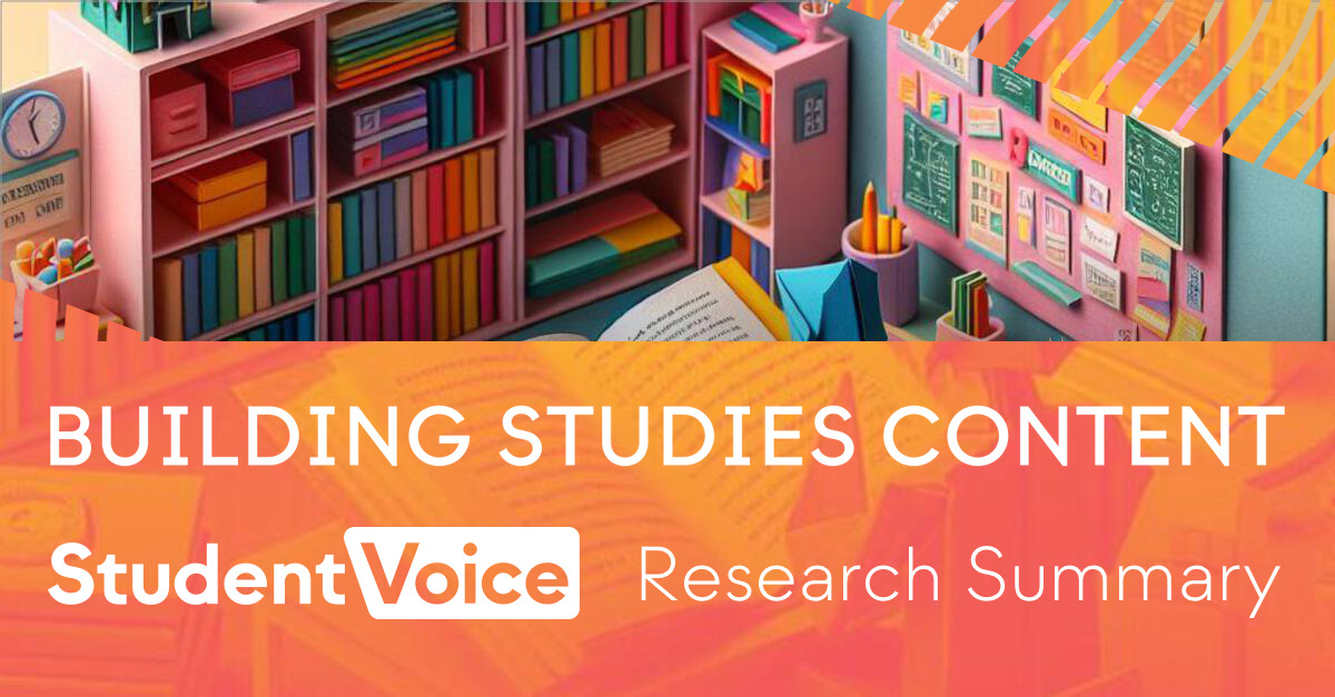 What makes course content in building studies effective? | Student Voice AI