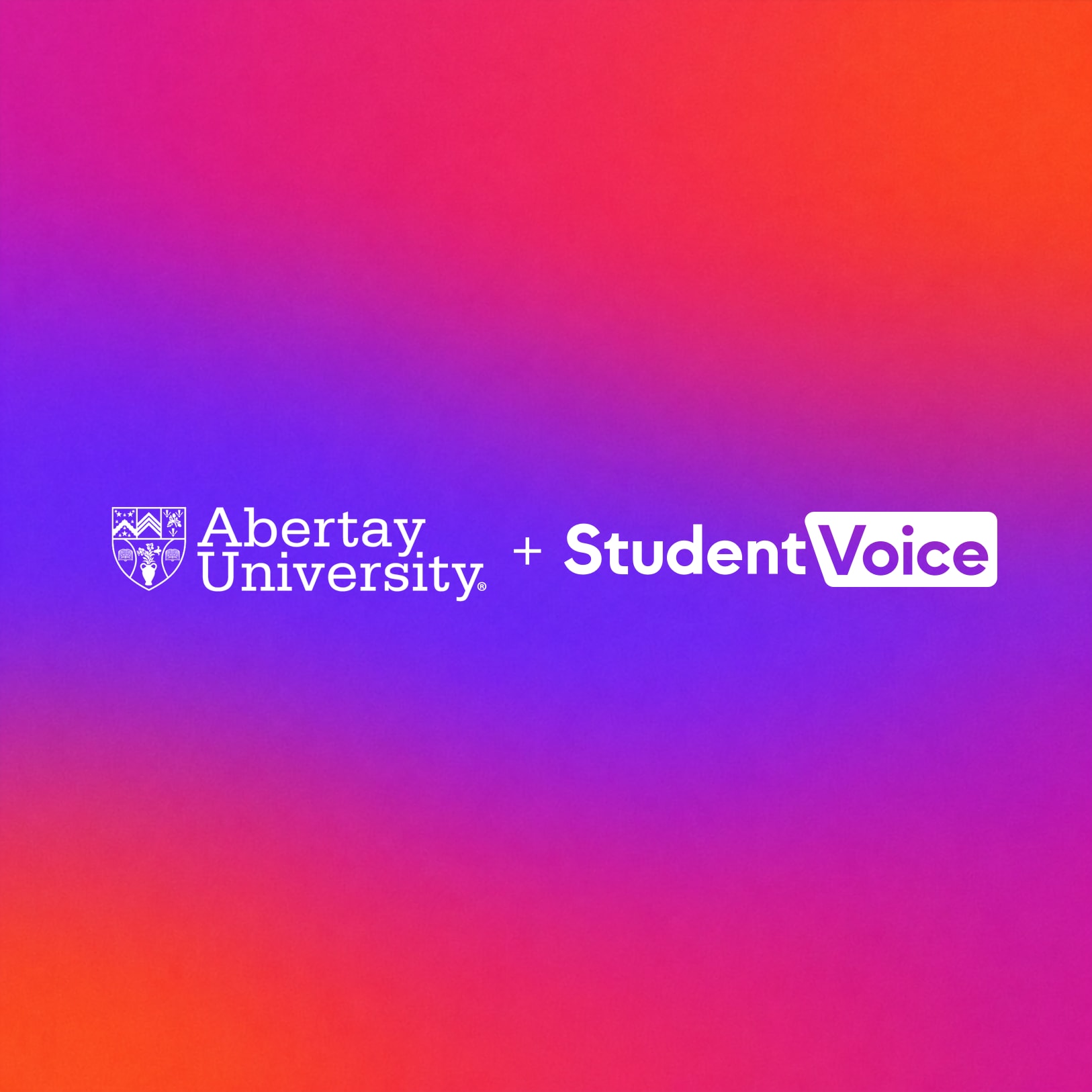 Abertay University and Student Voice AI logos