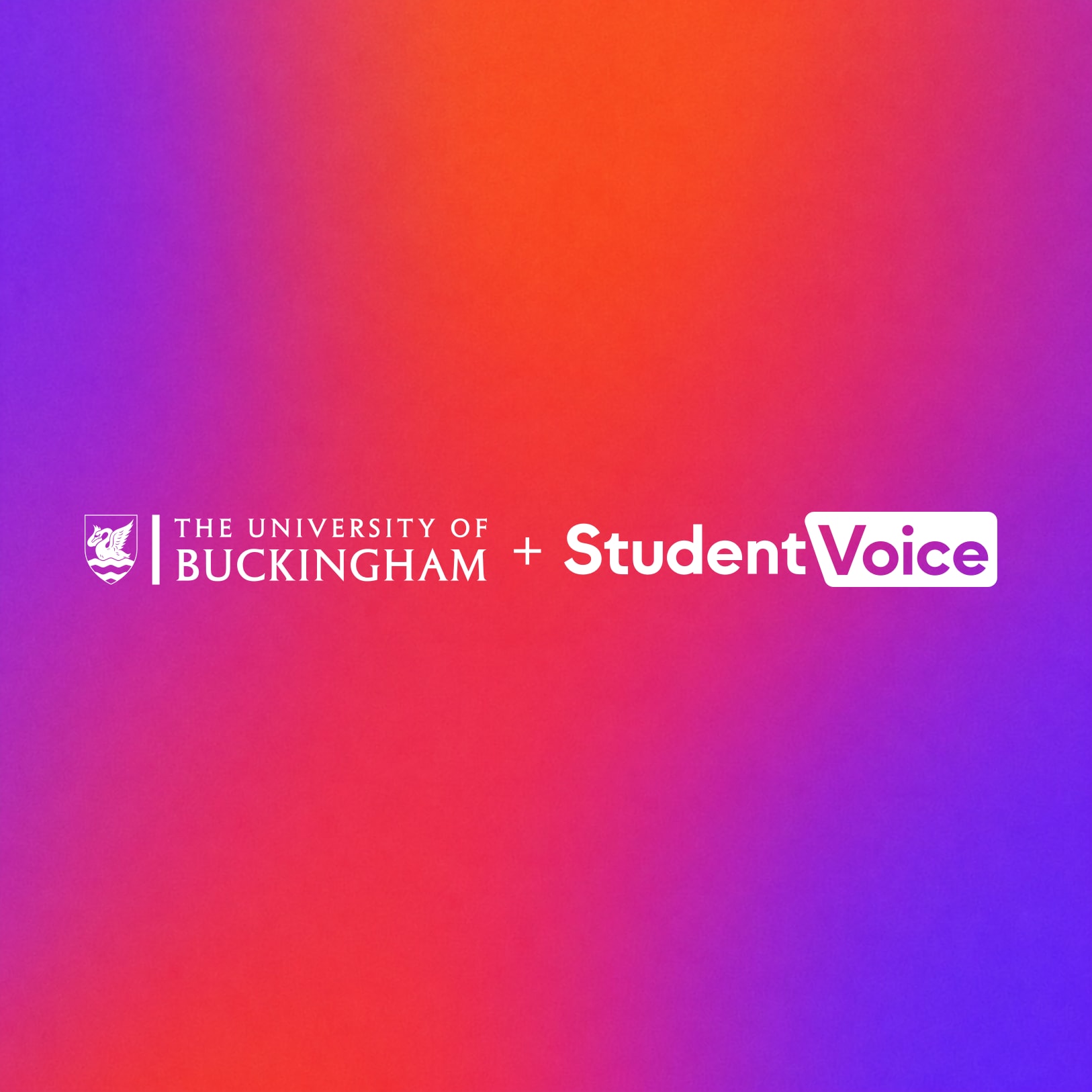 University of Buckingham and Student Voice AI logos