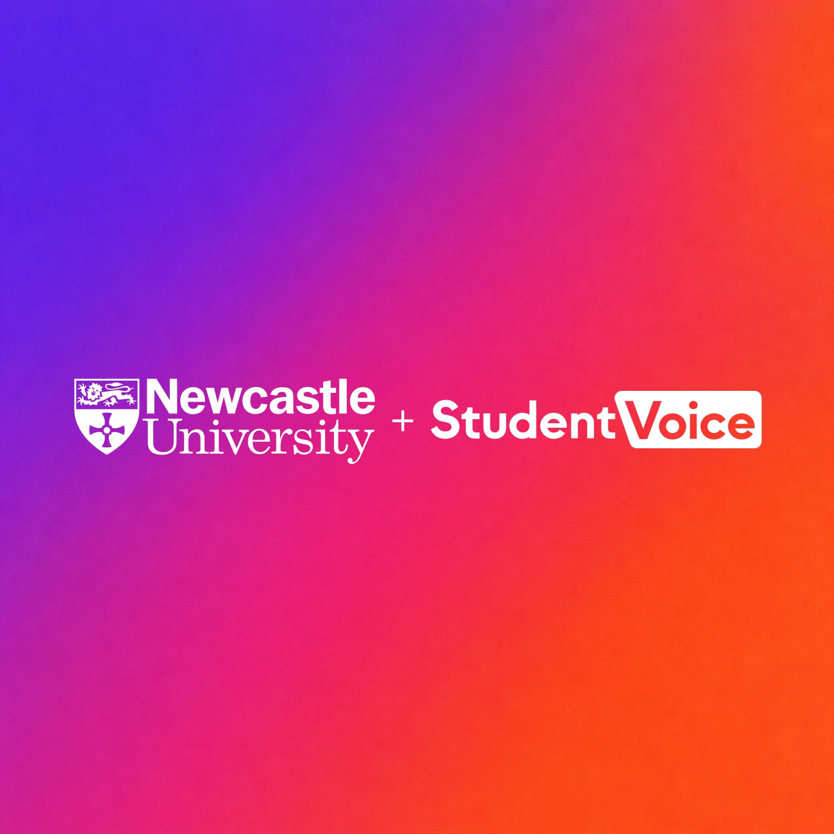 Newcastle University and Student Voice AI logos