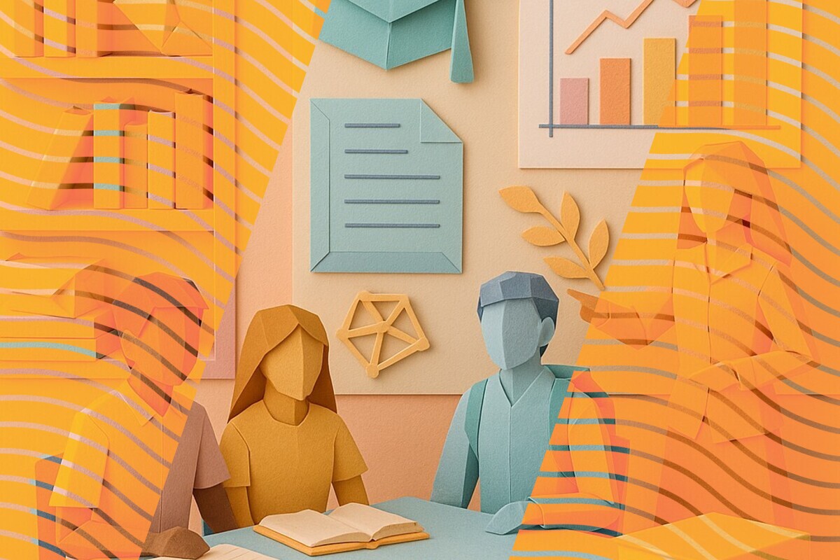 Illustration of a student preparing for a workplace placement