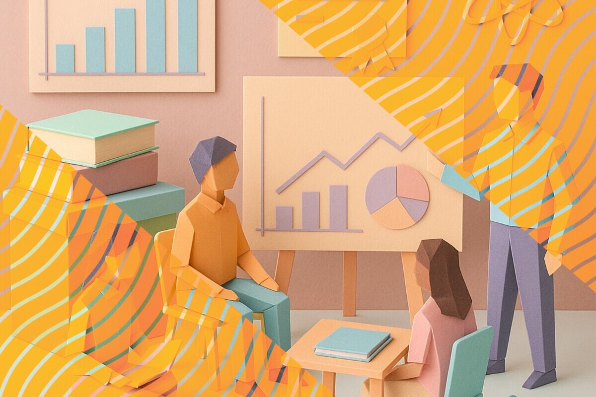 Abstract illustration representing welcome week activities and student sense of belonging