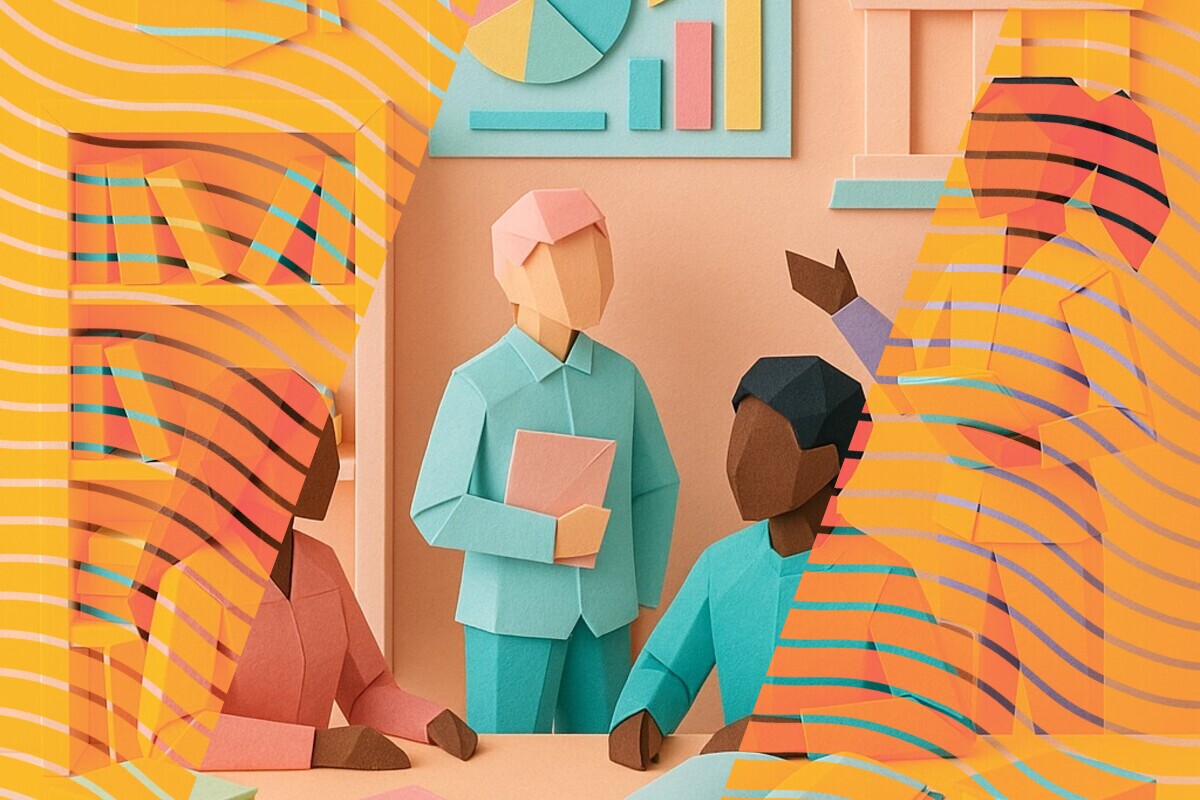 Abstract illustration representing ethnic-minority students defining belonging in higher education