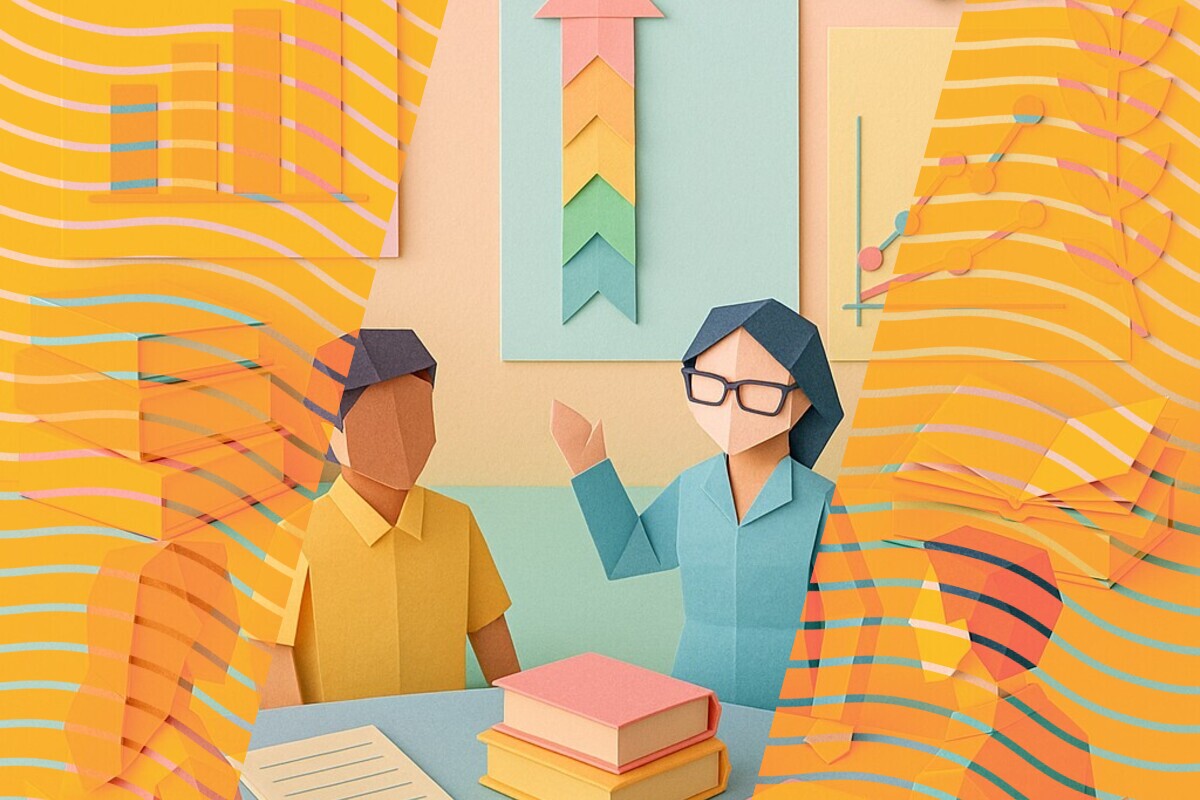 Abstract illustration representing ranking-based student evaluations of teaching in higher education