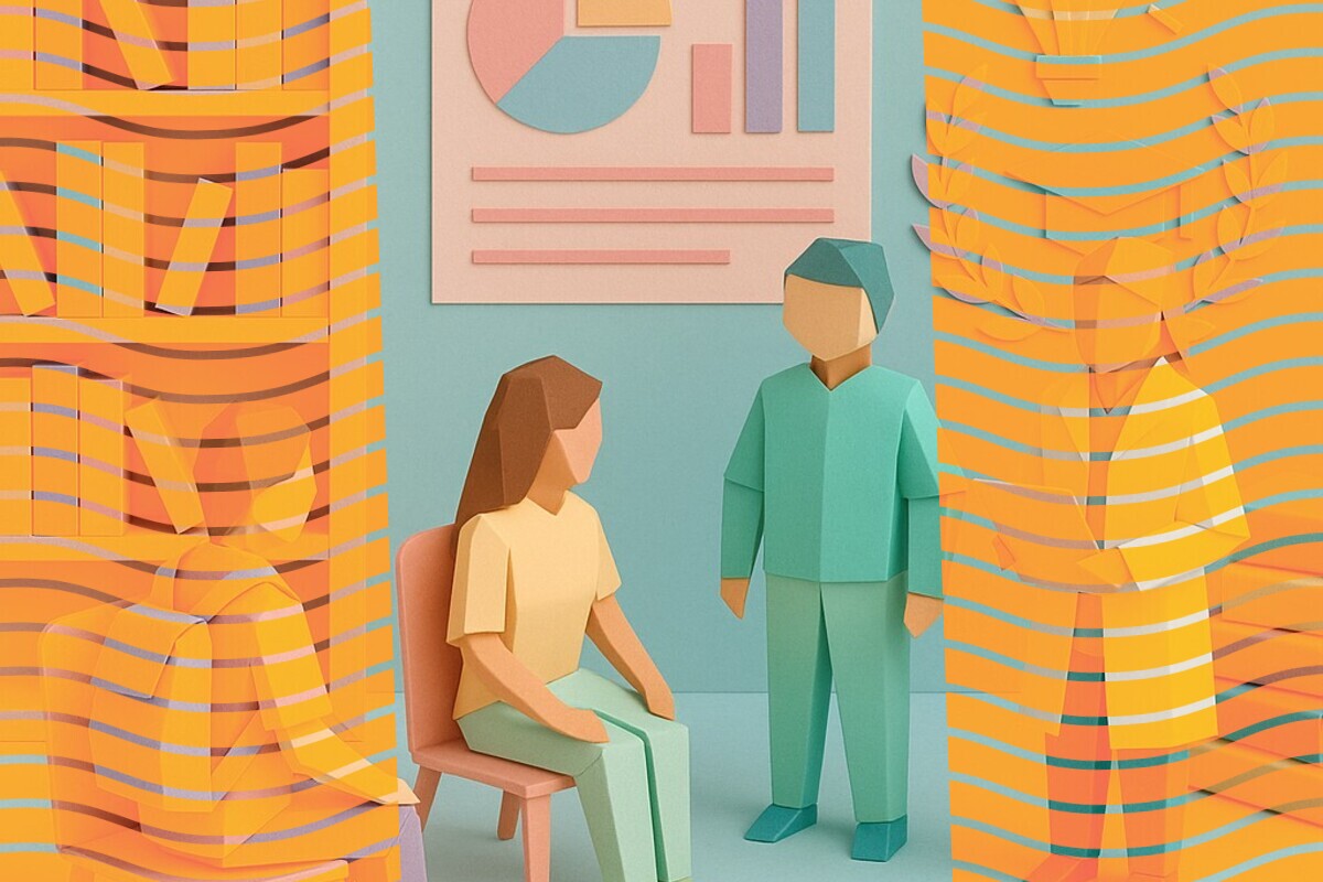 Abstract illustration representing student belonging, retention risk, and evidence use in higher education