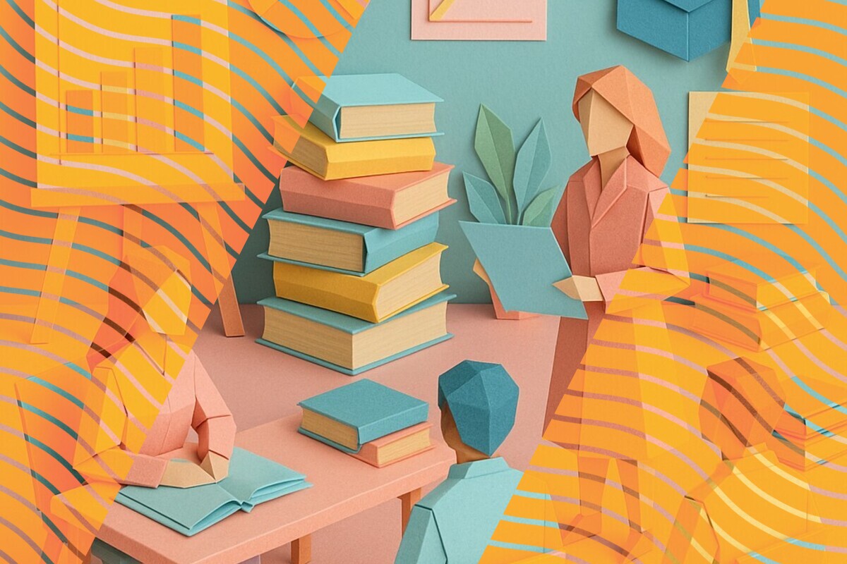 Abstract illustration representing different student views of teaching quality in higher education