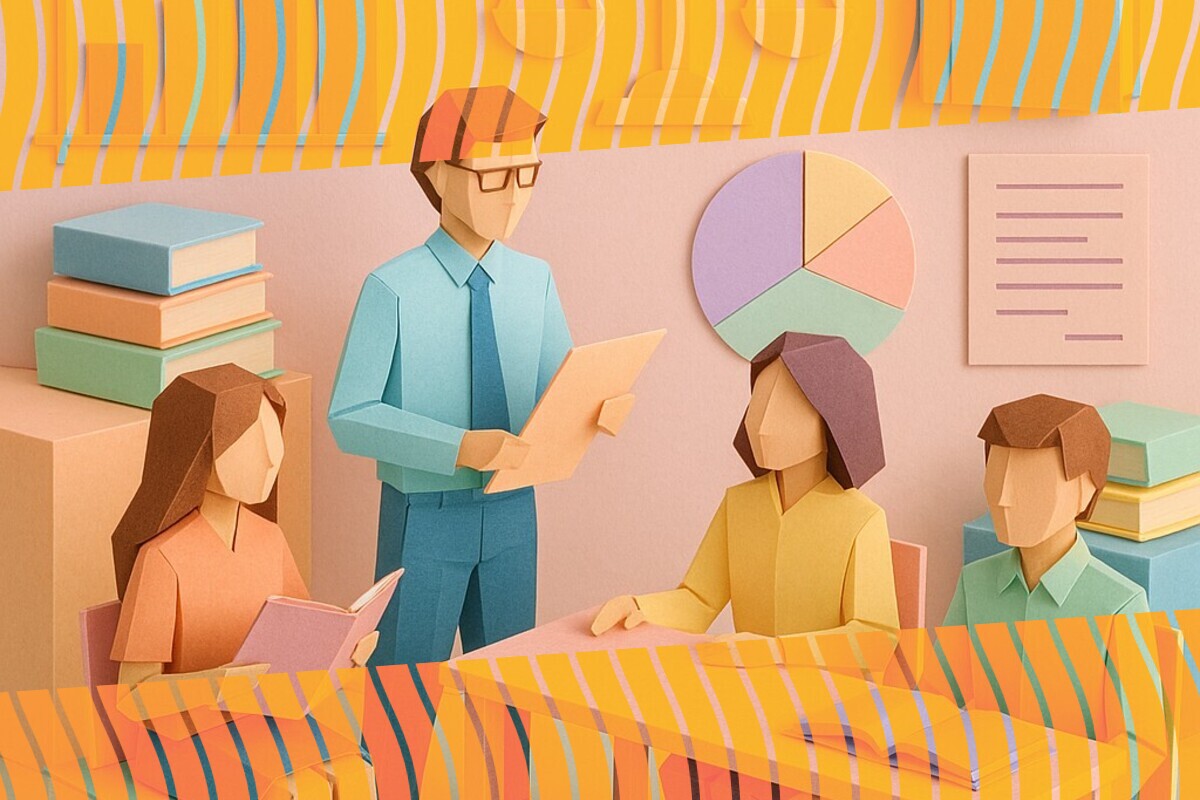 Abstract illustration representing GenAI governance, student trust, and transparent disclosure in higher education