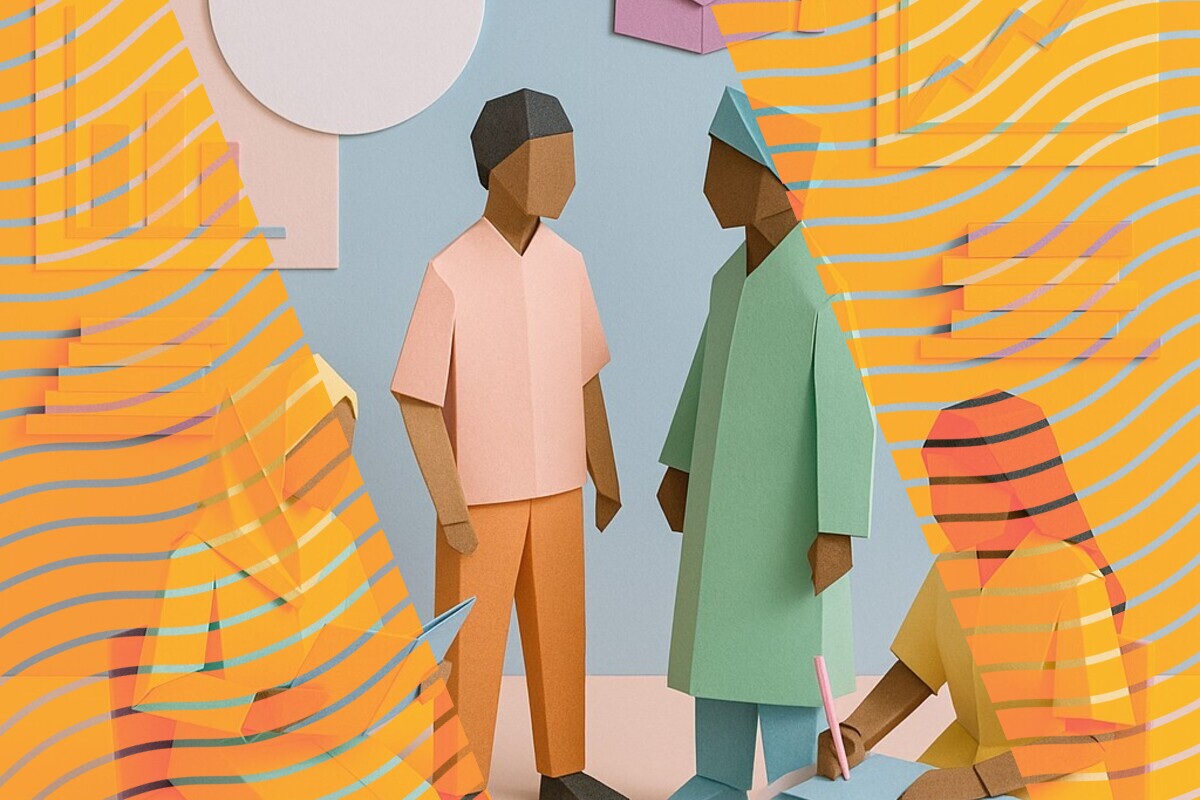 Abstract illustration representing international students navigating transition, practical support, and belonging in UK higher education