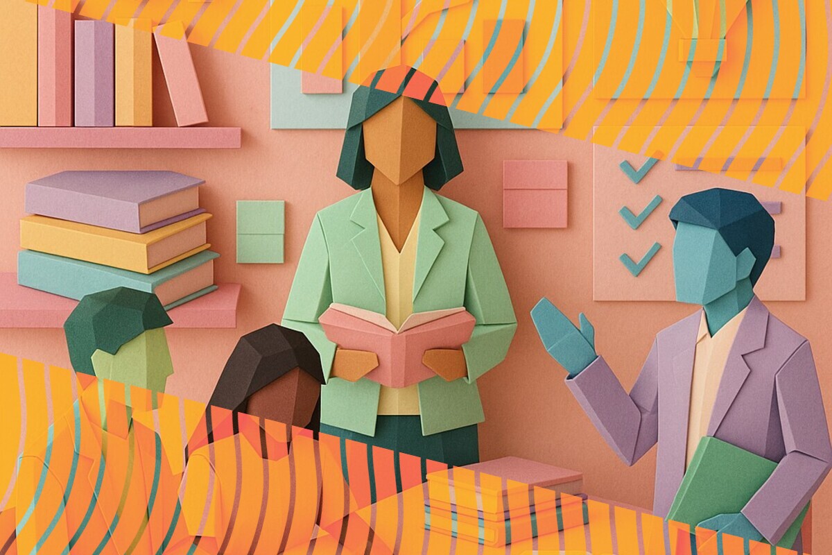 Abstract illustration representing belonging, mattering, and trust for minoritised ethnic students in higher education