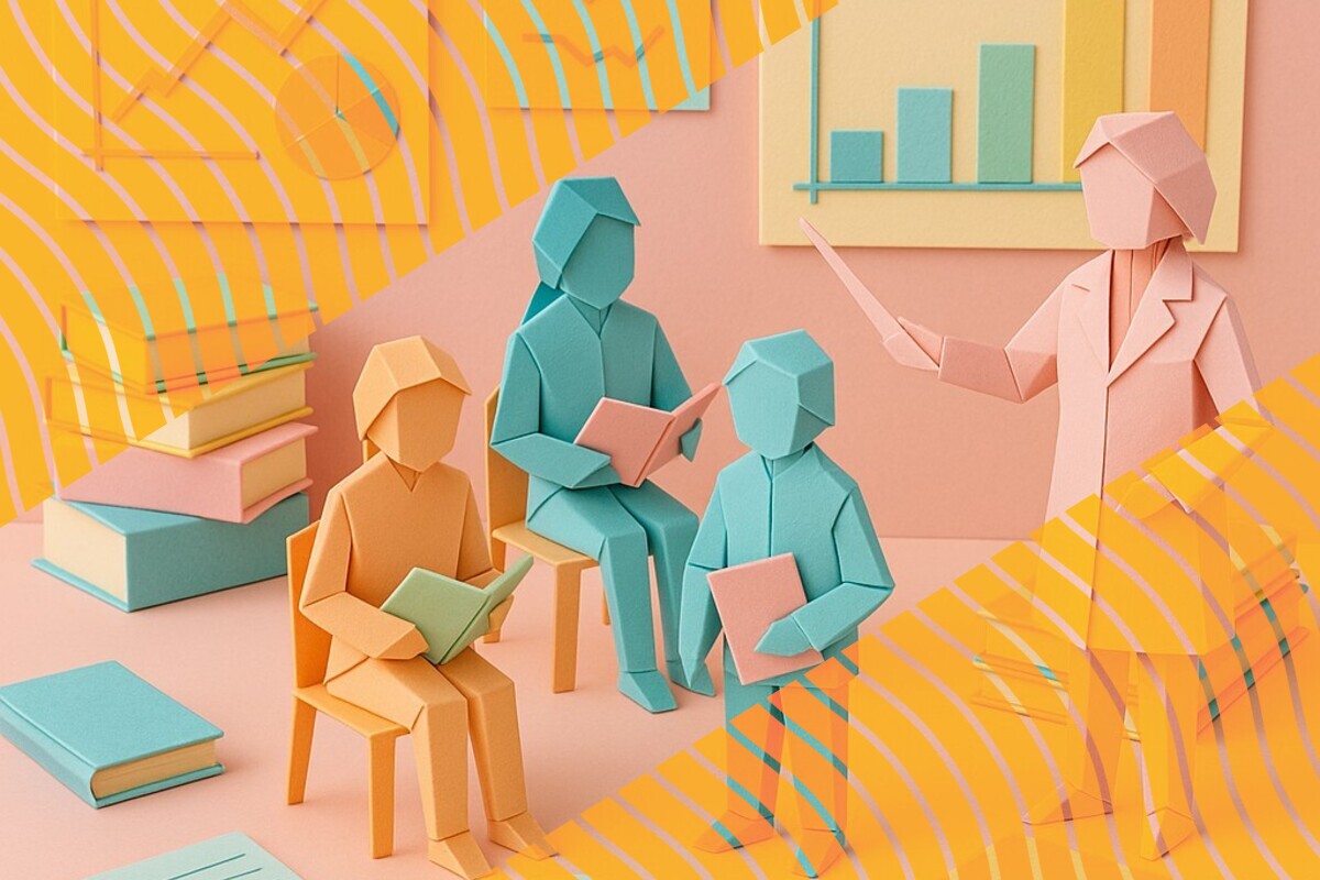 Abstract illustration representing low study activity, student transition challenges, and targeted support in higher education