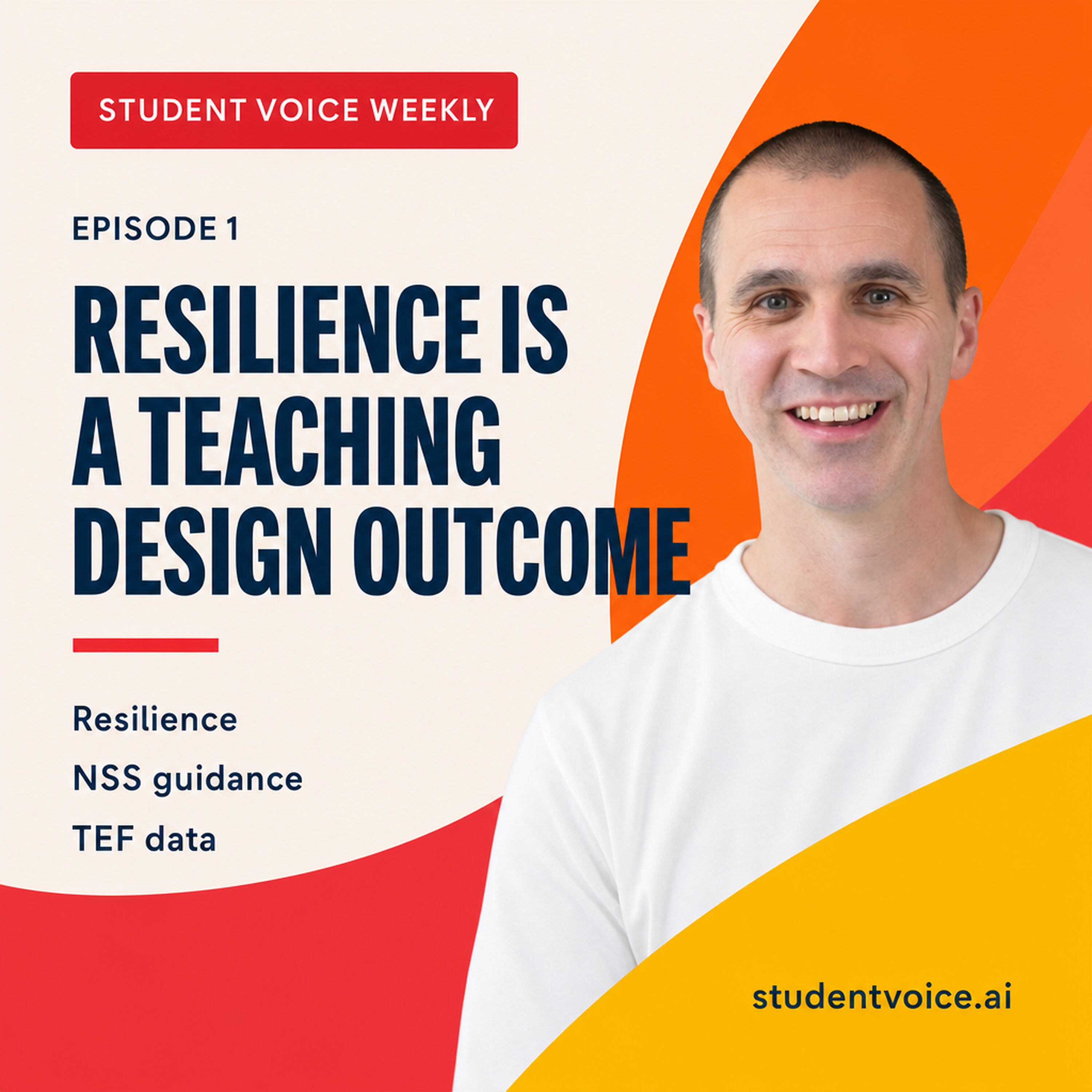 Student Voice Weekly episode 1 artwork with Dr Stuart Grey