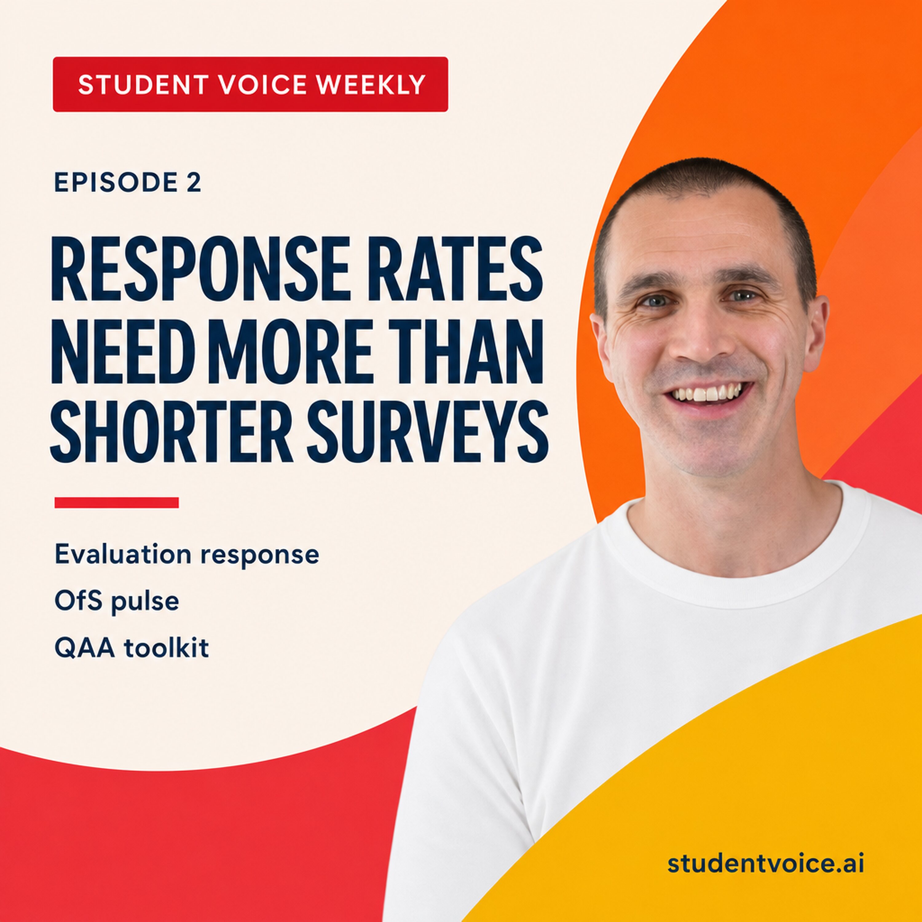 Student Voice Weekly episode 2 artwork with Dr Stuart Grey