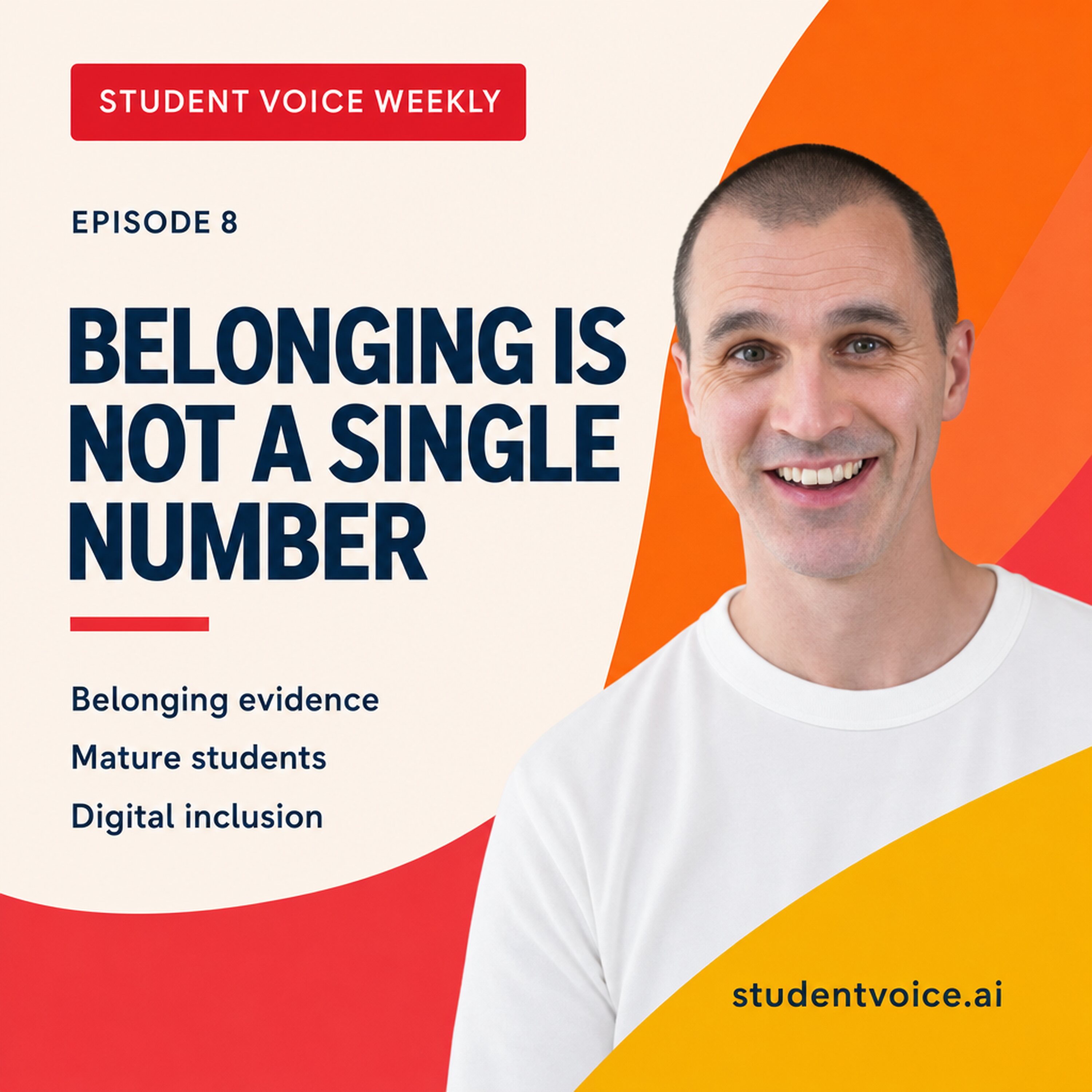 Student Voice Weekly episode 8 artwork with Dr Stuart Grey