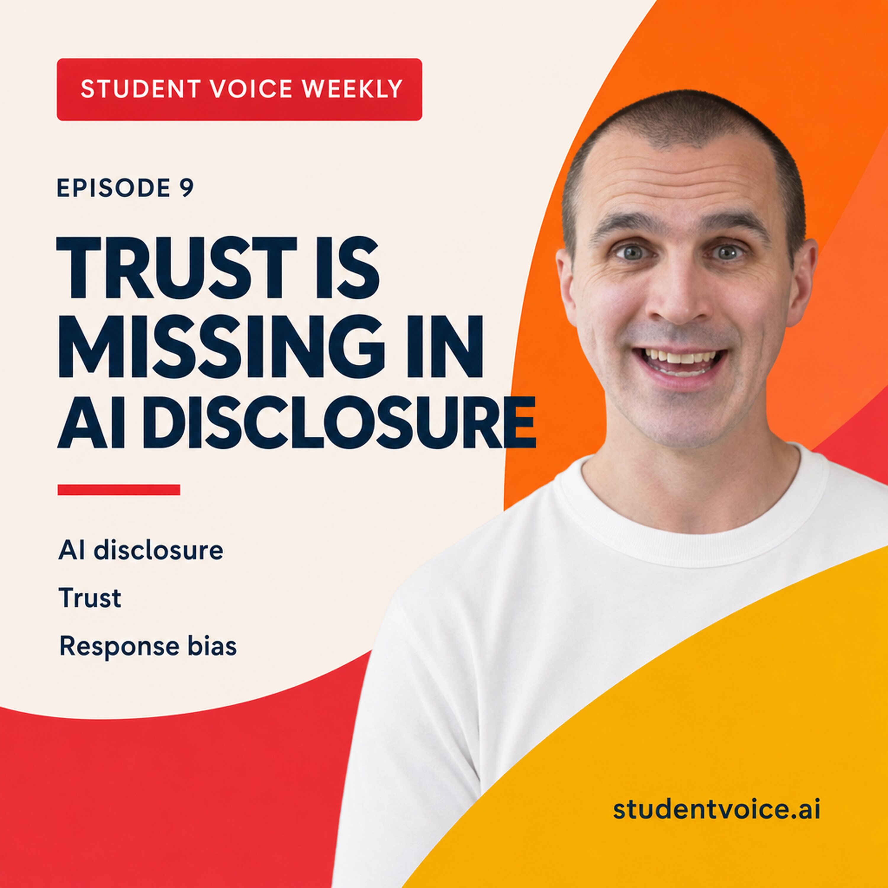 Student Voice Weekly episode 9 artwork with Dr Stuart Grey