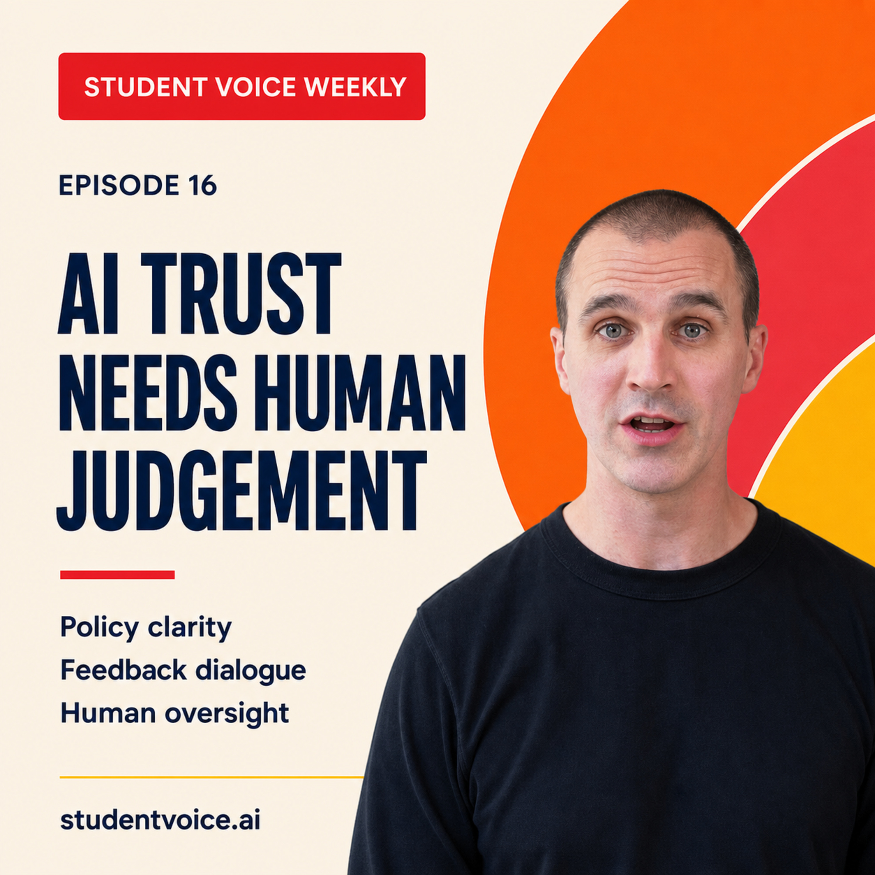Student Voice Weekly episode 16 artwork with Dr Stuart Grey
