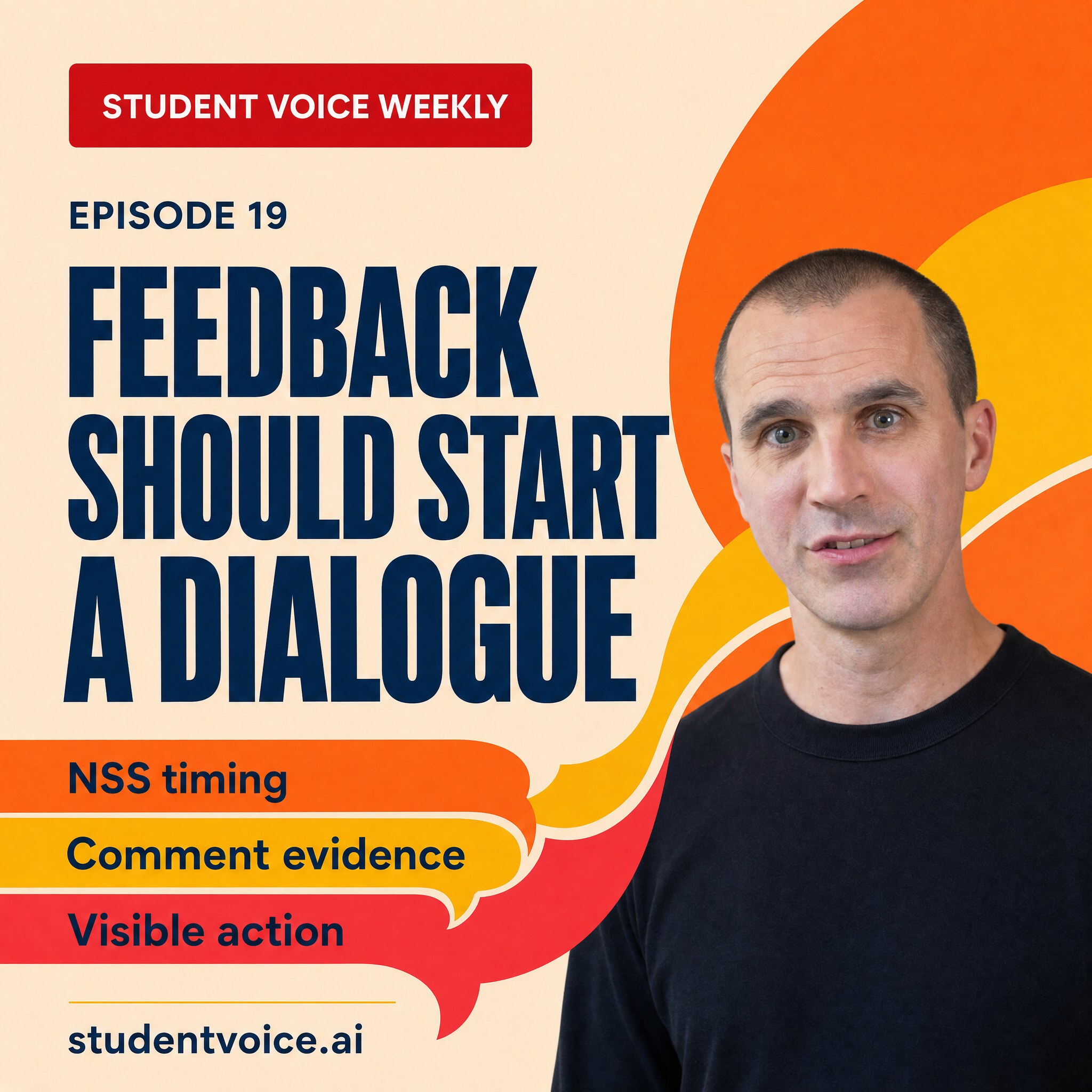 Student Voice Weekly episode 19 artwork with Dr Stuart Grey