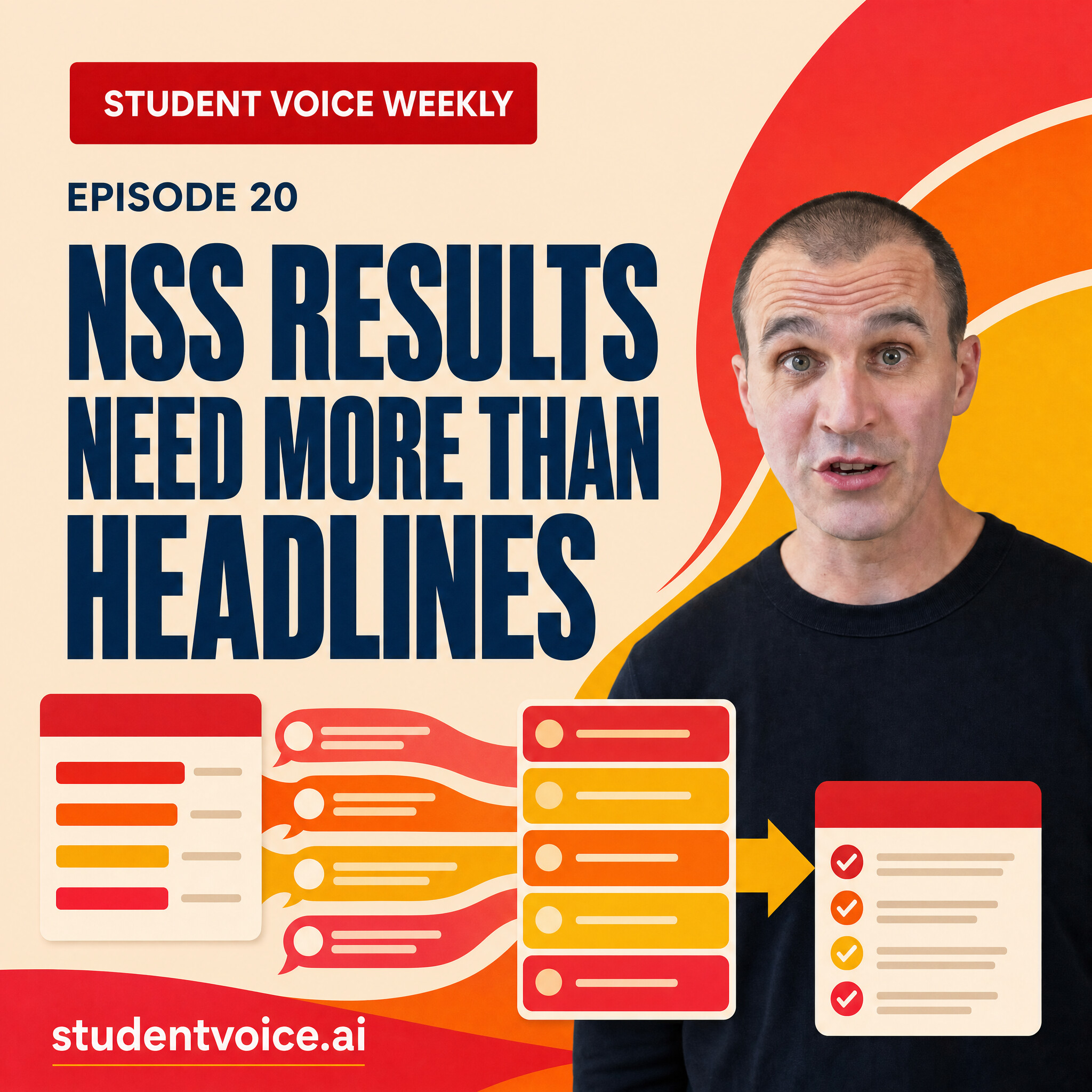 Student Voice Weekly episode 20 artwork with Dr Stuart Grey