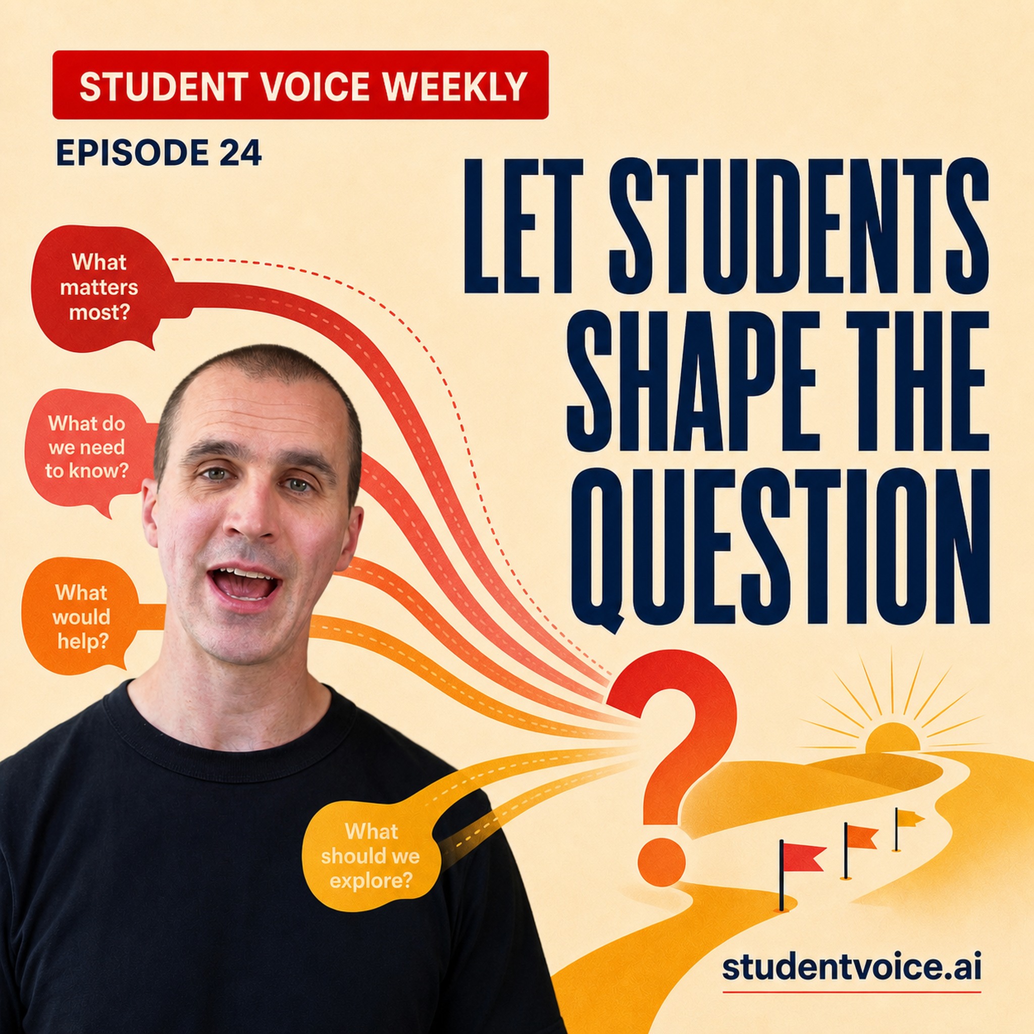 Student Voice Weekly episode 24 artwork with Dr Stuart Grey