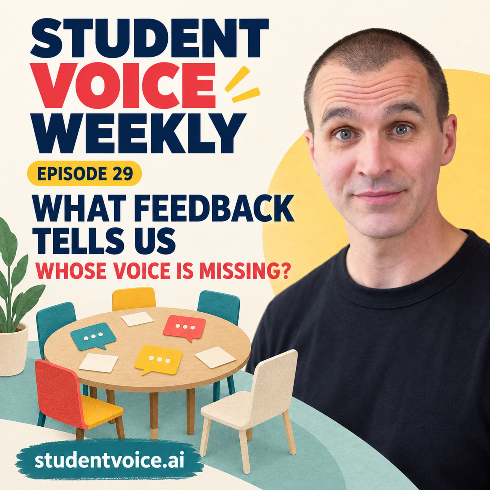Student Voice Weekly episode 29 artwork with Dr Stuart Grey